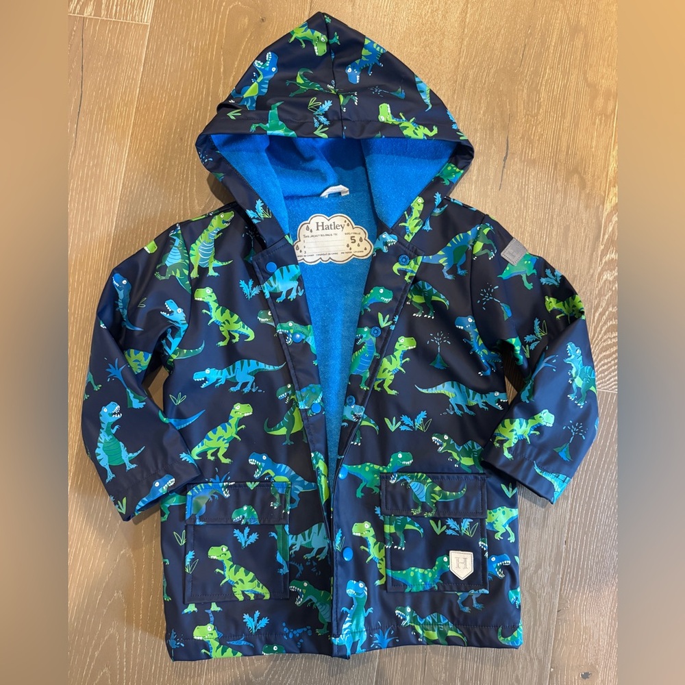 Hatley Dinosaur Raincoat Size 5